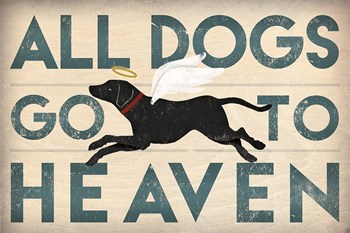 All Dogs Go to Heaven I by Ryan Fowler art print