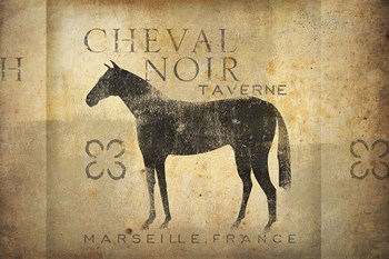 Cheval Noir v4 by Ryan Fowler art print