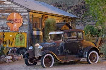 Rt 66 near Peach Springs by Mike Jones Photo art print