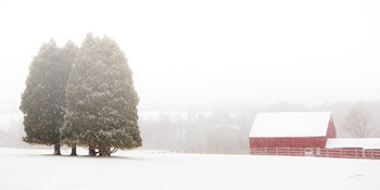 Winter Farm by Aledanda art print