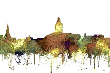 Annapolis Maryland Skyline - Safari Buff by Marlene Watson art print