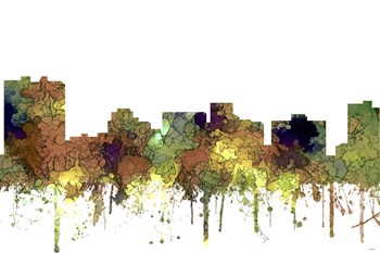 Arlington Texas Skyline - Safari Buff by Marlene Watson art print