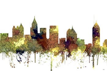 Atlanta Georgia Skyline - Safari Buff by Marlene Watson art print