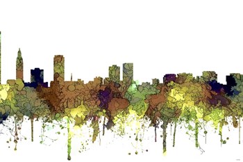 Baton Rouge Louisiana Skyline - Safari Buff by Marlene Watson art print