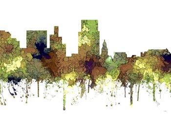 Boise Idaho Skyline - Safari Buff by Marlene Watson art print