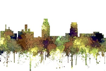 Camden New Jersey Skyline - Safari Buff by Marlene Watson art print