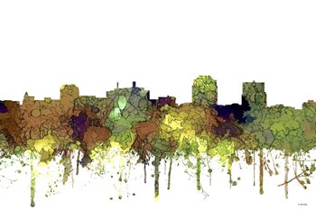 Colorado Springs Colorado Skyline - Safari Buff by Marlene Watson art print