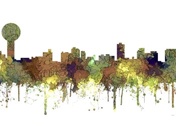 Knoxville Tennessee Skyline  Safari Buff by Marlene Watson art print