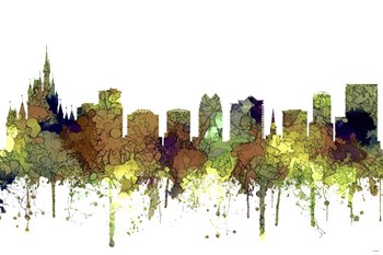 Orlando Florida Skyline - Safari Buff by Marlene Watson art print