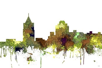 Virginia Beach Virginia Skyline - Safari Buff by Marlene Watson art print