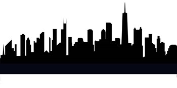 Chicago - B&amp;W by Marlene Watson art print