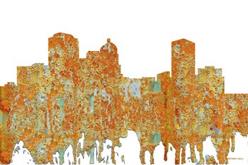 Montgomery Alabama - Rust by Marlene Watson art print