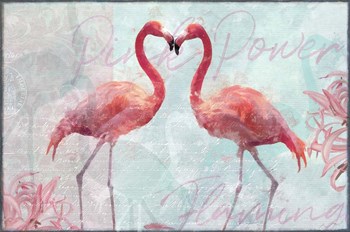 Flamingo Power by Cora Niele art print