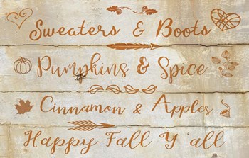 Happy Fall by Cora Niele art print