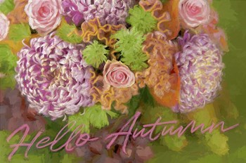 Hello Autumn by Cora Niele art print