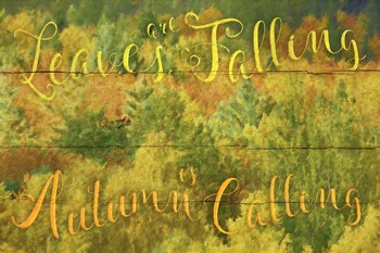 Leaves Are Falling by Cora Niele art print