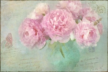 Peonies Paris Vintage by Cora Niele art print