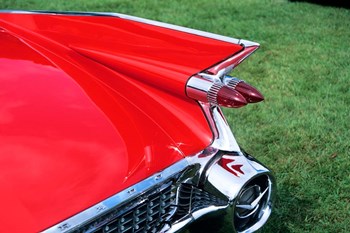 1959 Cadillac Tail Fin And Tail Light by Vintage PI art print