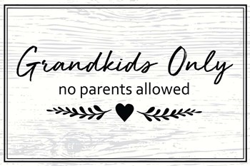 Grandkids Only by ND Art &amp; Design art print