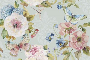 Botantical Beauty Blue III by Jean Plout art print