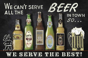 Best Beer Sign by Jean Plout art print