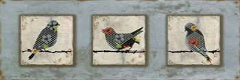 Bird Trio by Jean Plout art print