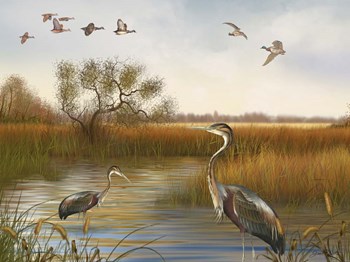 The Great Marsh - B by Jean Plout art print