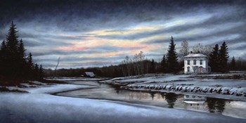 A Winter Dawn by John Morrow art print