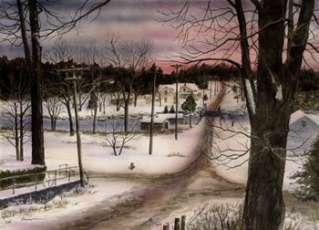 A Winters Day by John Morrow art print