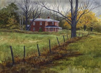 Autumn in the Valley by John Morrow art print