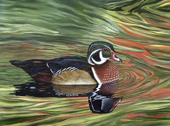 Autumn Rivals by John Morrow art print