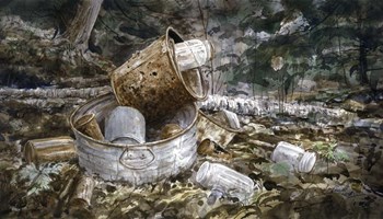 Forest Still Life by John Morrow art print