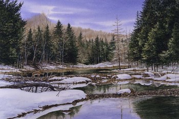 Last Snow by John Morrow art print