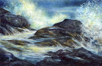 Monhegan Surf by John Morrow art print