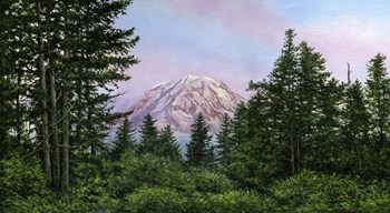 Pink Mountain by John Morrow art print