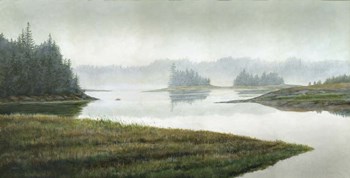 River in the Rain by John Morrow art print