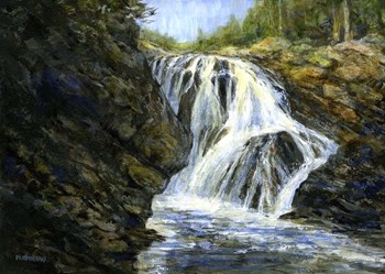 Ausable Falls by John Morrow art print