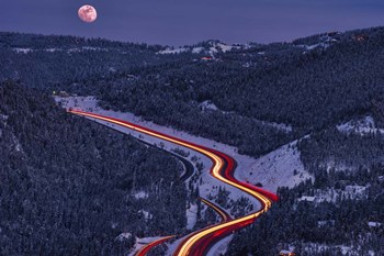 Moonlight on the Mountains by Darren White Photography art print