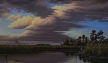 Sunset On Wicomico Creek by Wilhelm J. Goebel art print