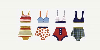 Les Bikinis by Sylvie Demers art print