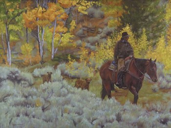 Modern Day Cowboy by Rusty Frentner art print