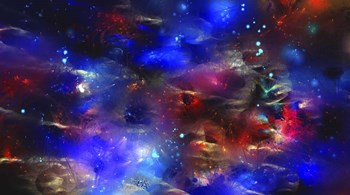 Cosmic Blue by RUNA art print