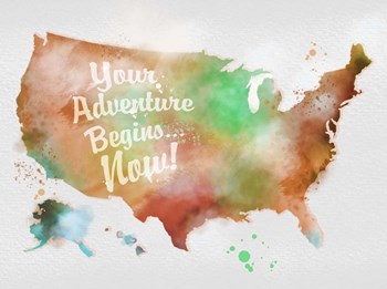 Autumn Adventure USA by ALI Chris art print