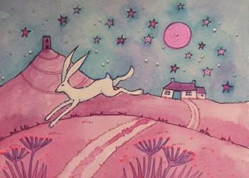 Hare And Tor by Angie Livingstone art print