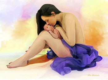 Mother Love by Ata Alishahi art print