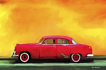 Red Car 2 by Ata Alishahi art print
