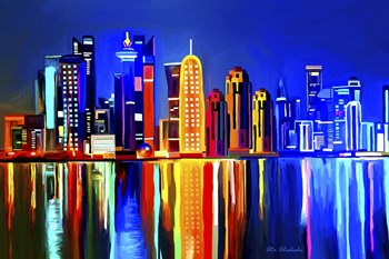 City light by Ata Alishahi art print