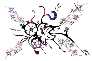 Flower Design K5 by Ata Alishahi art print