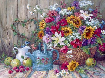 Fresh from the Garden by Barbara Mock art print
