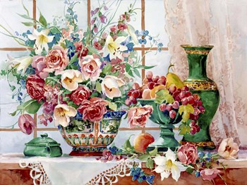Alexandra&#39;s Antiques by Barbara Mock art print